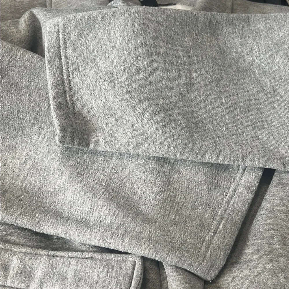 Forever 21 Long Belted Sweatshirt Gray Size Medium